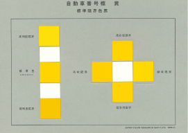 標準色の他に許容限界色を並べ、合否判定を容易にした限界色票の製作が可能です。